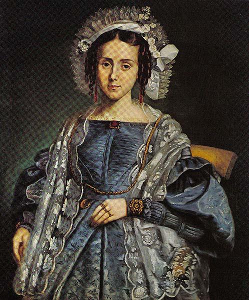 Antoine Plamondon Portrait of Madame Joseph Laurin oil painting image